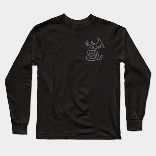 The Black Album Dragon Long Sleeve T-Shirt by DnlDesigns